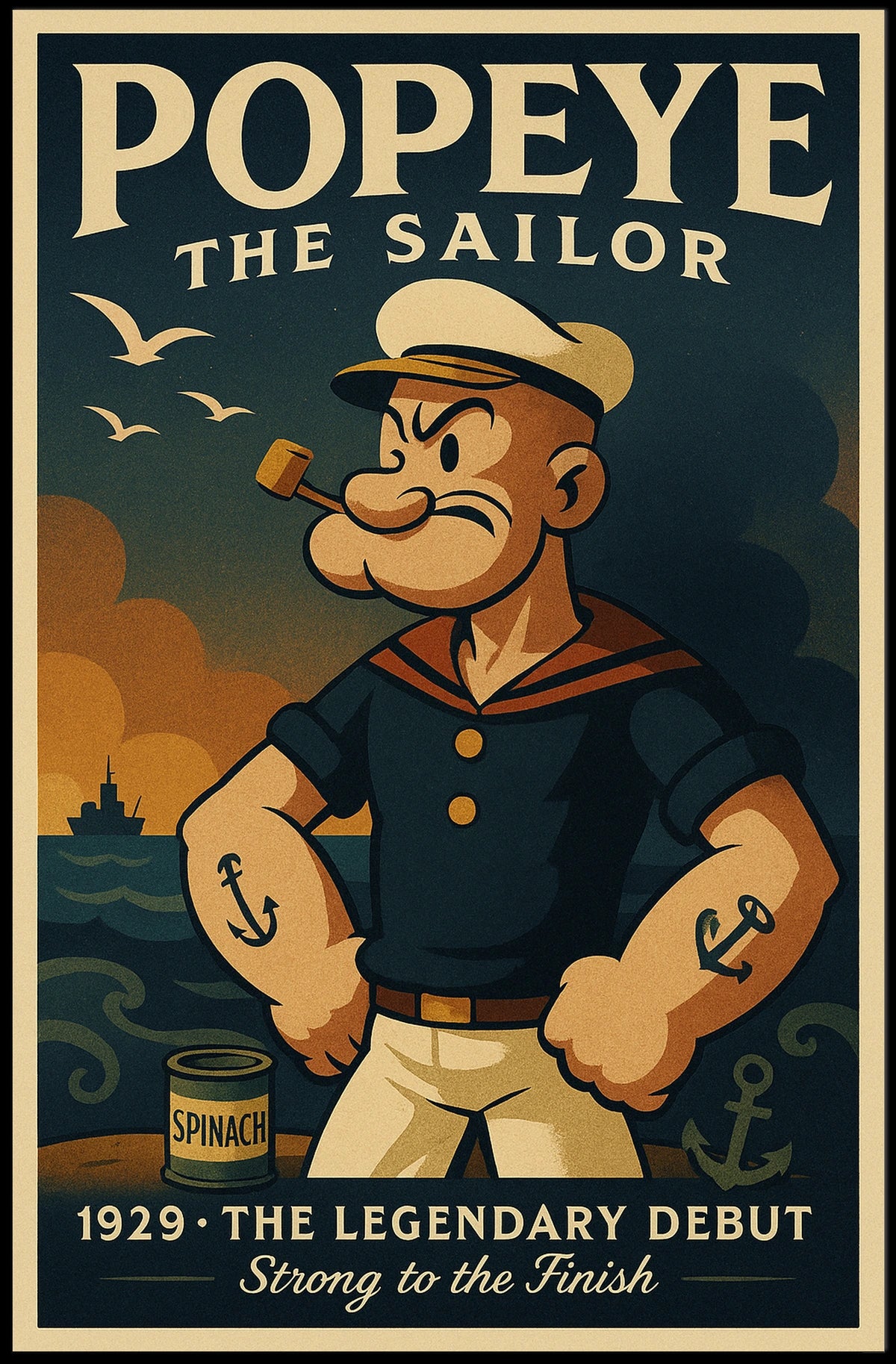 Popeye 1929 Art Poster POP-114
