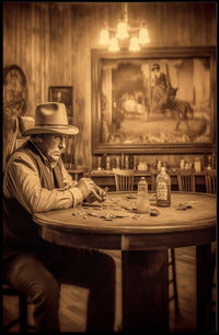 Western Card Game Poster