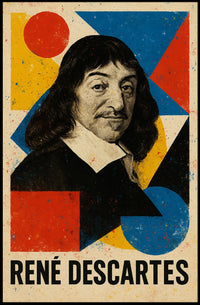 Rene Descartes Enlightenment Philosophy Art Poster