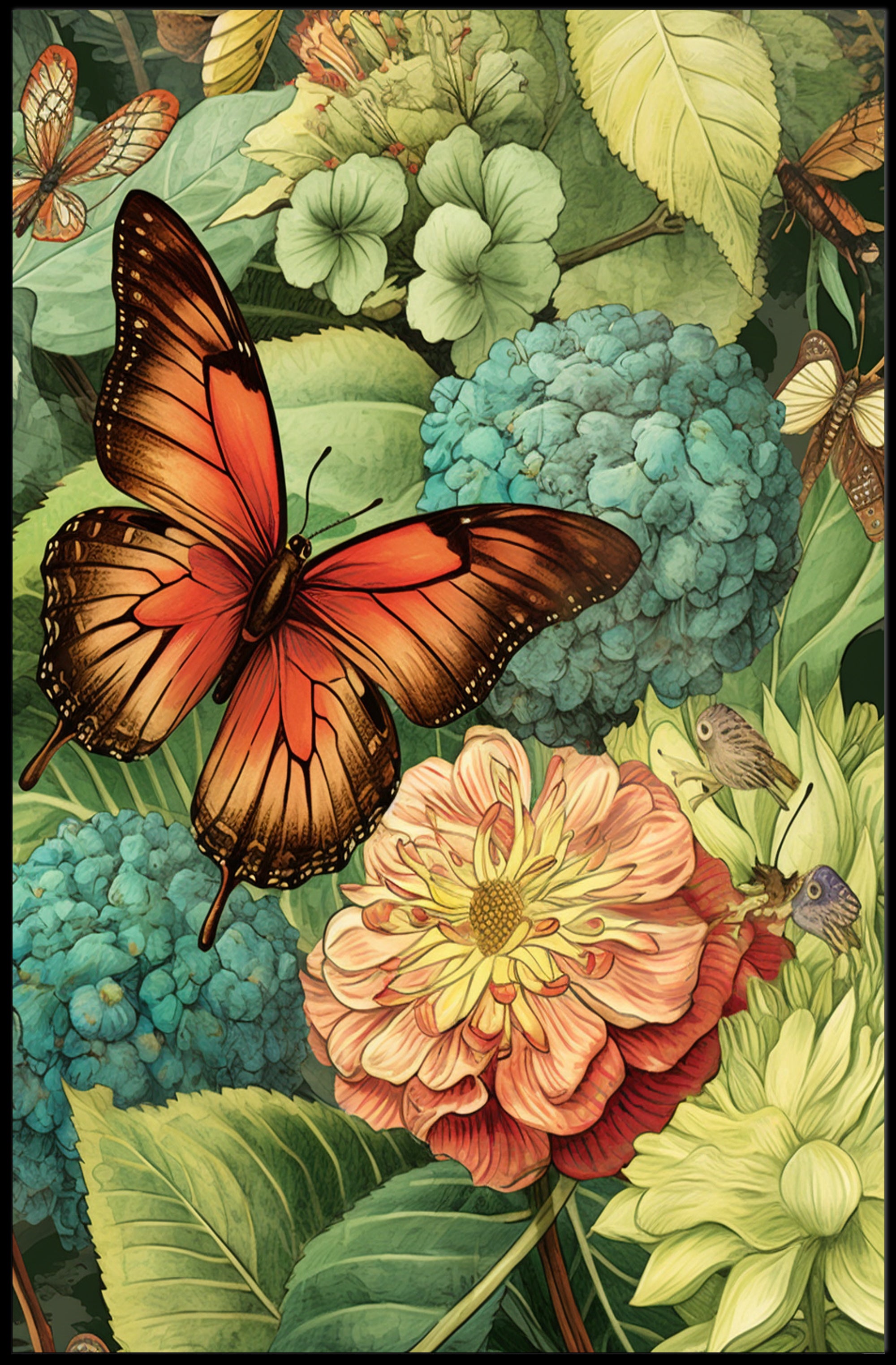 Vibrant Garden Harmony Poster
