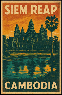 Siem Reap Cambodia Poster