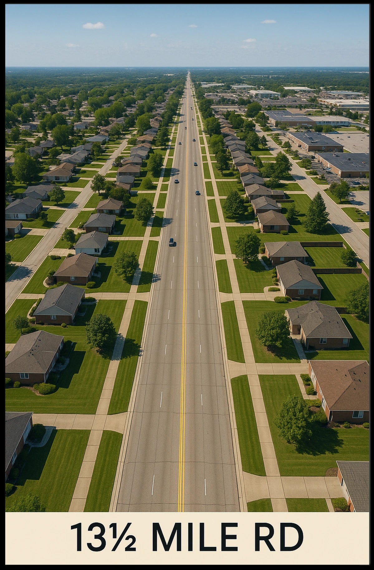13½ Mile Road Poster