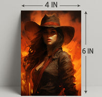 The Fiery Cowgirl Poster