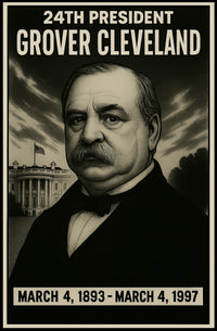 Grover Cleveland 24Th President Poster