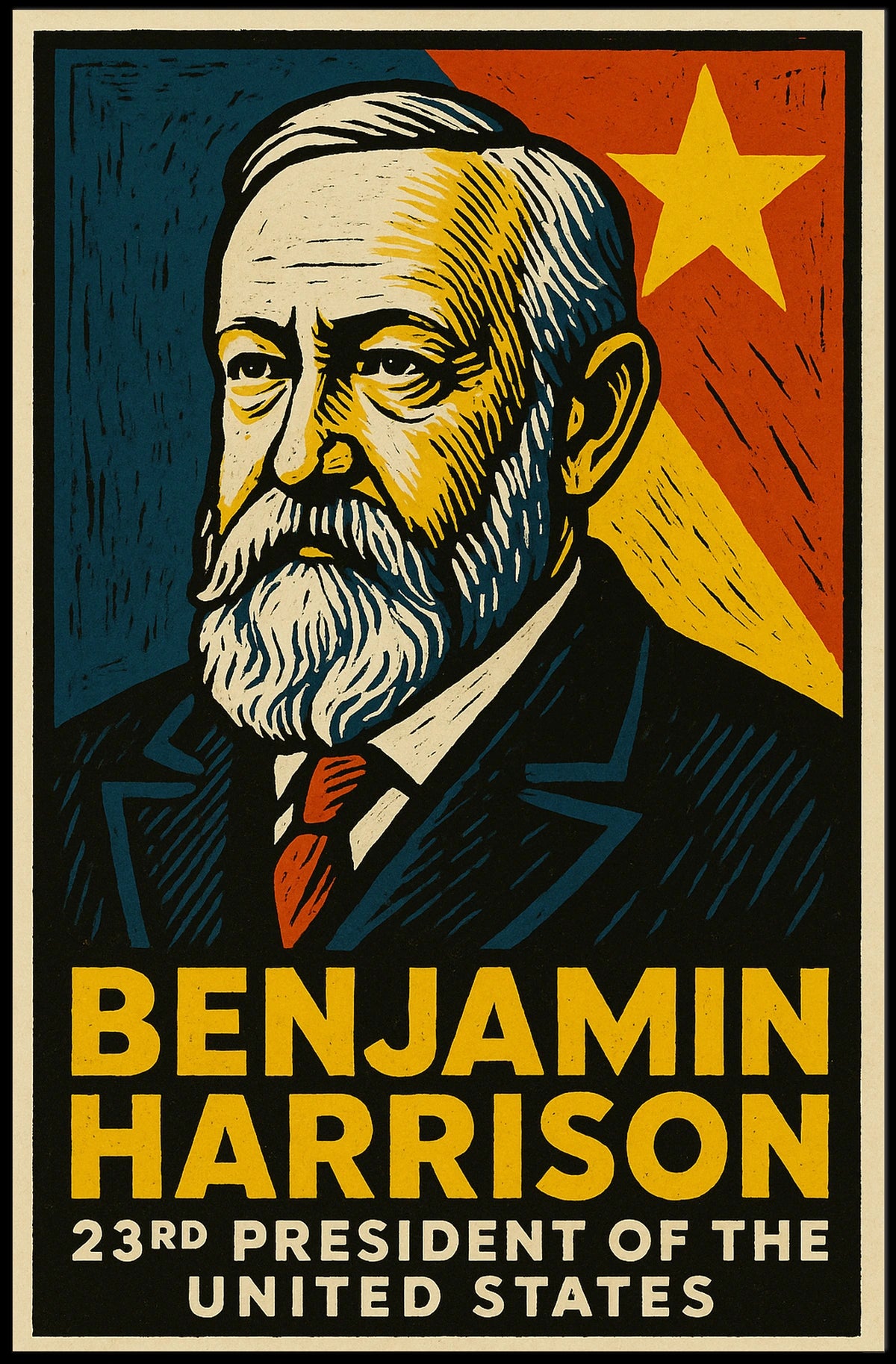 Benjamin Harrison 23rd President Poster