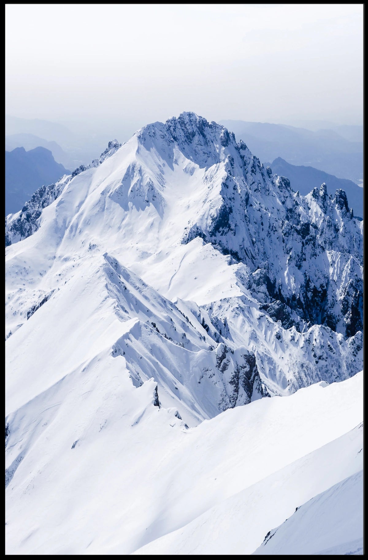 Majestic Winter Peaks Poster