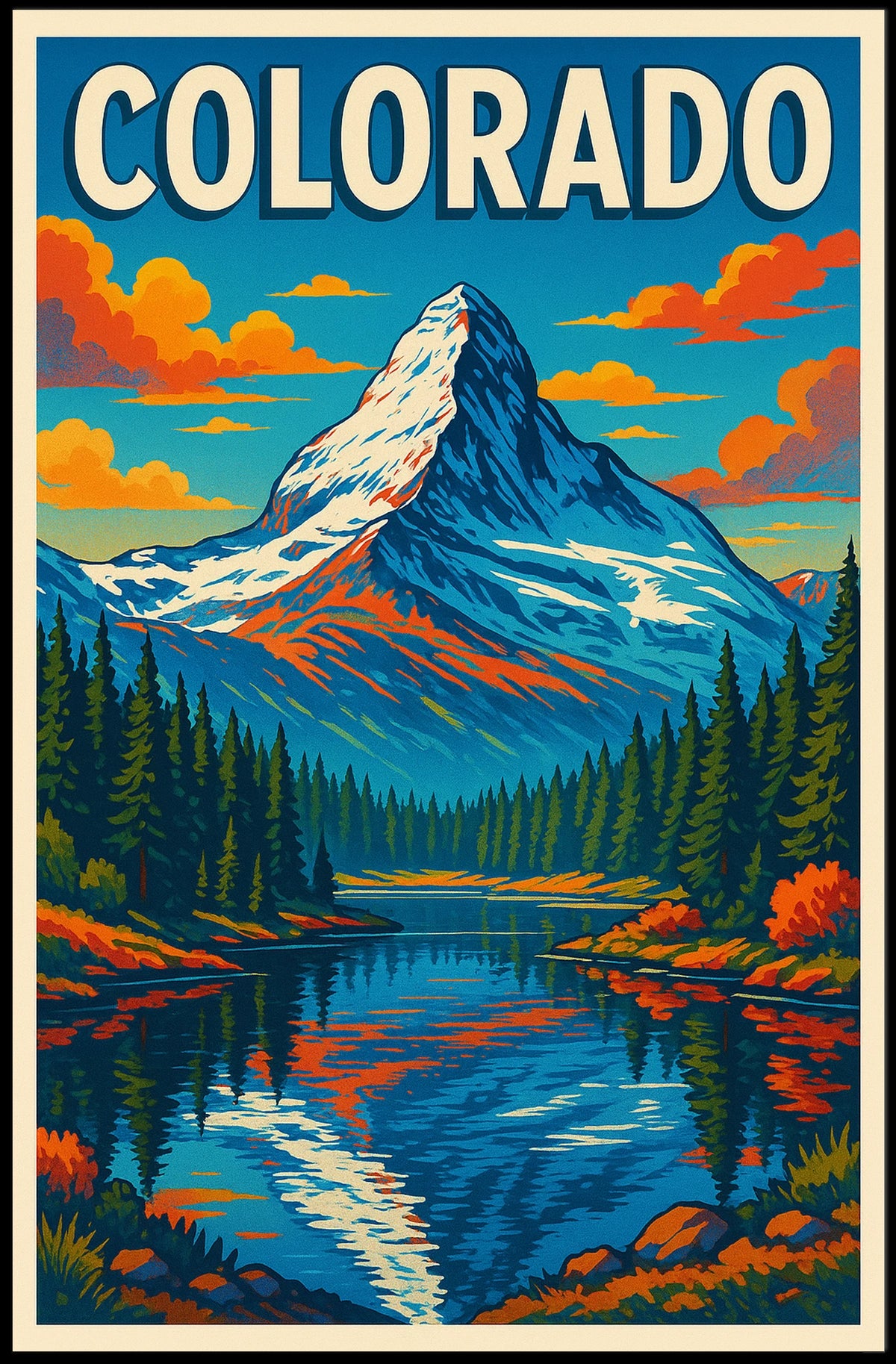 Colorado Mountain Landscape Poster