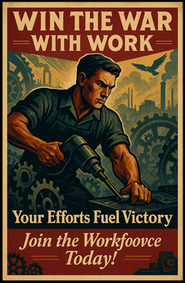 Win the War with Work Poster