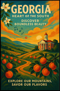 Georgia Heart Of The South Poster