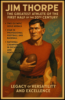 Jim Thorpe: The Greatest Athlete Poster