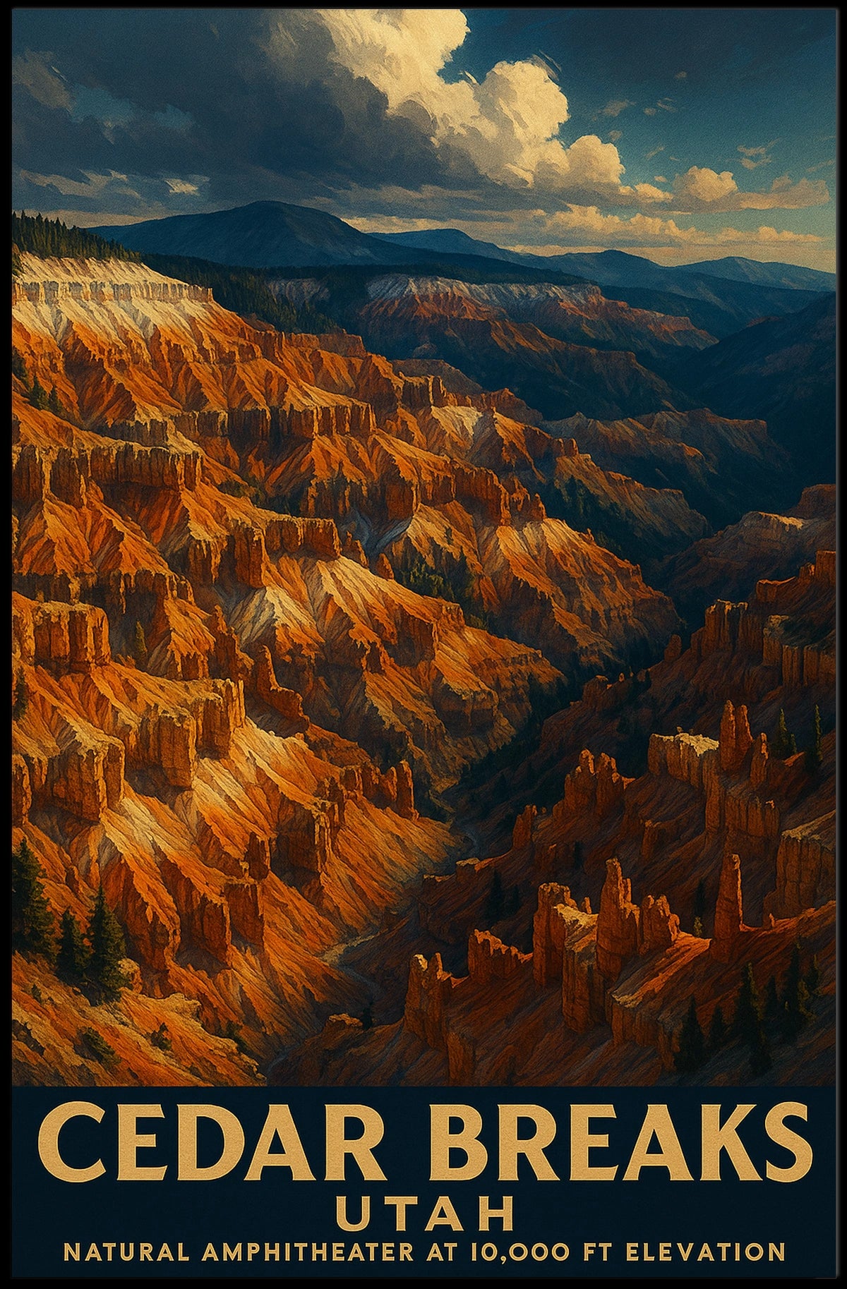 Cedar Breaks Natural Amphitheater Poster