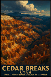 Cedar Breaks Natural Amphitheater Poster