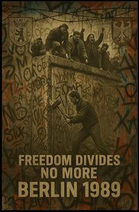 Berlin Wall 1989 Poster