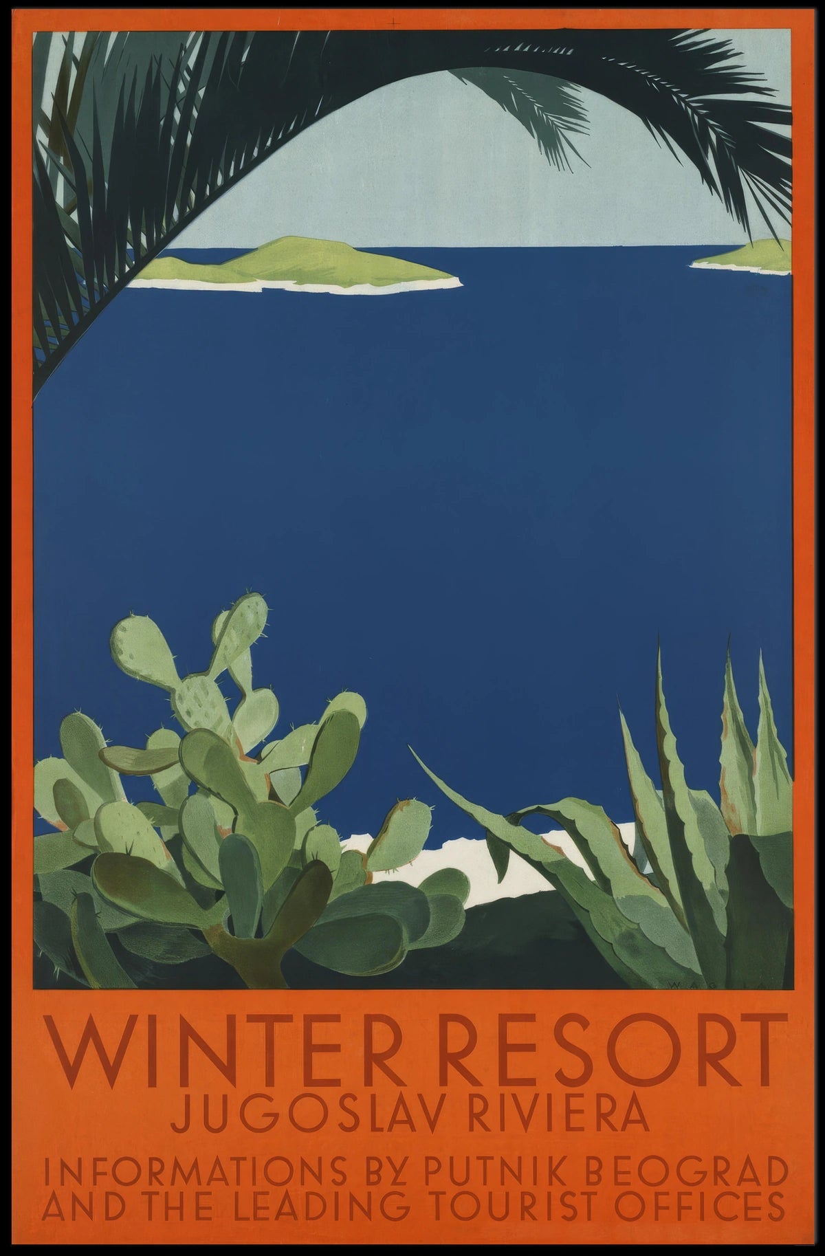 Winter Resort Jugoslav Riviera Poster