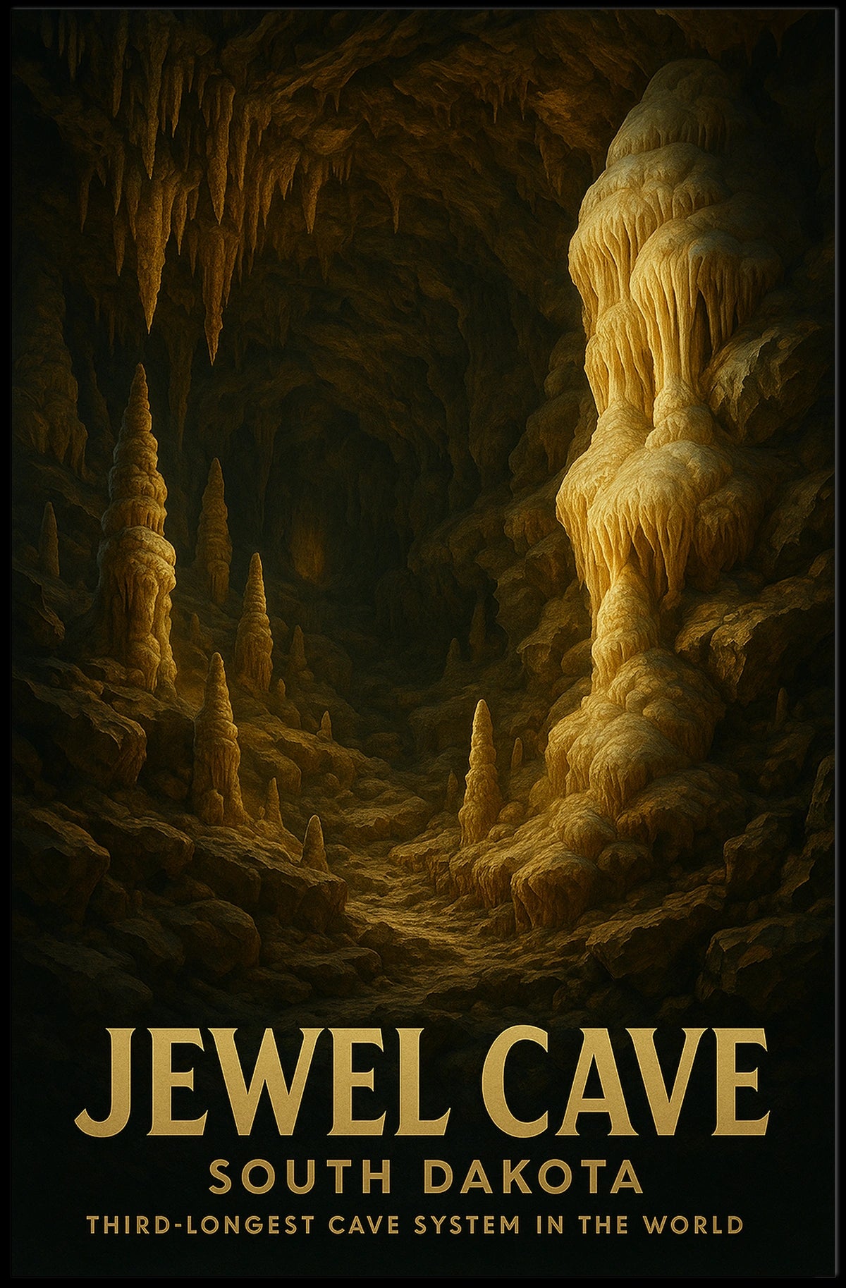 Jewel Cave South Dakota Poster