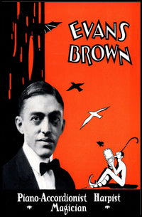 Evans Brown Vintage Art Deco Performer Poster