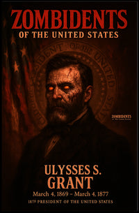 Ulysses S. Grant 18th President of the United States Zombidents Poster Series