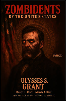 Ulysses S. Grant 18th President of the United States Zombidents Poster Series