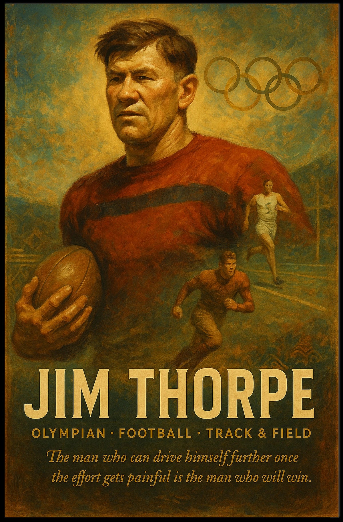Jim Thorpe Legendary Athlete Jim Thorpe Poster