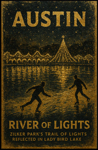 Austin River Of Lights Poster