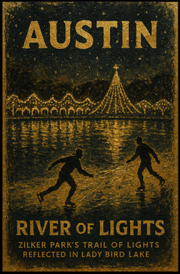 Austin River Of Lights Poster