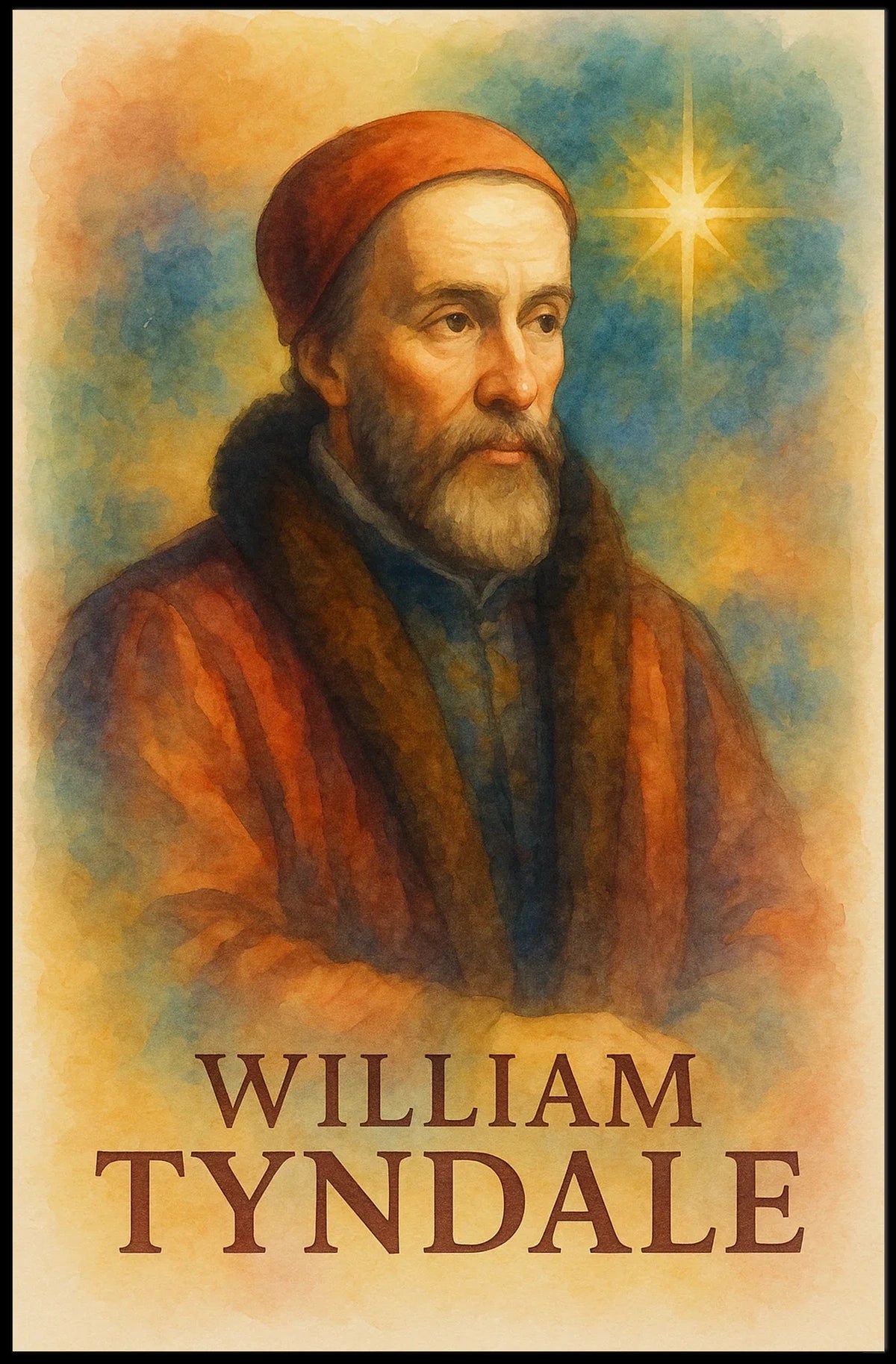 William Tyndale Renaissance Art Print Historical or Presidential Poster