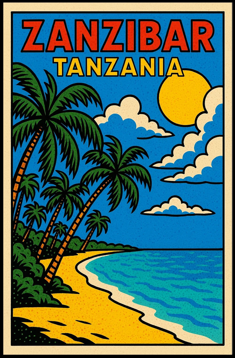 Abstract Tanzania Art Poster