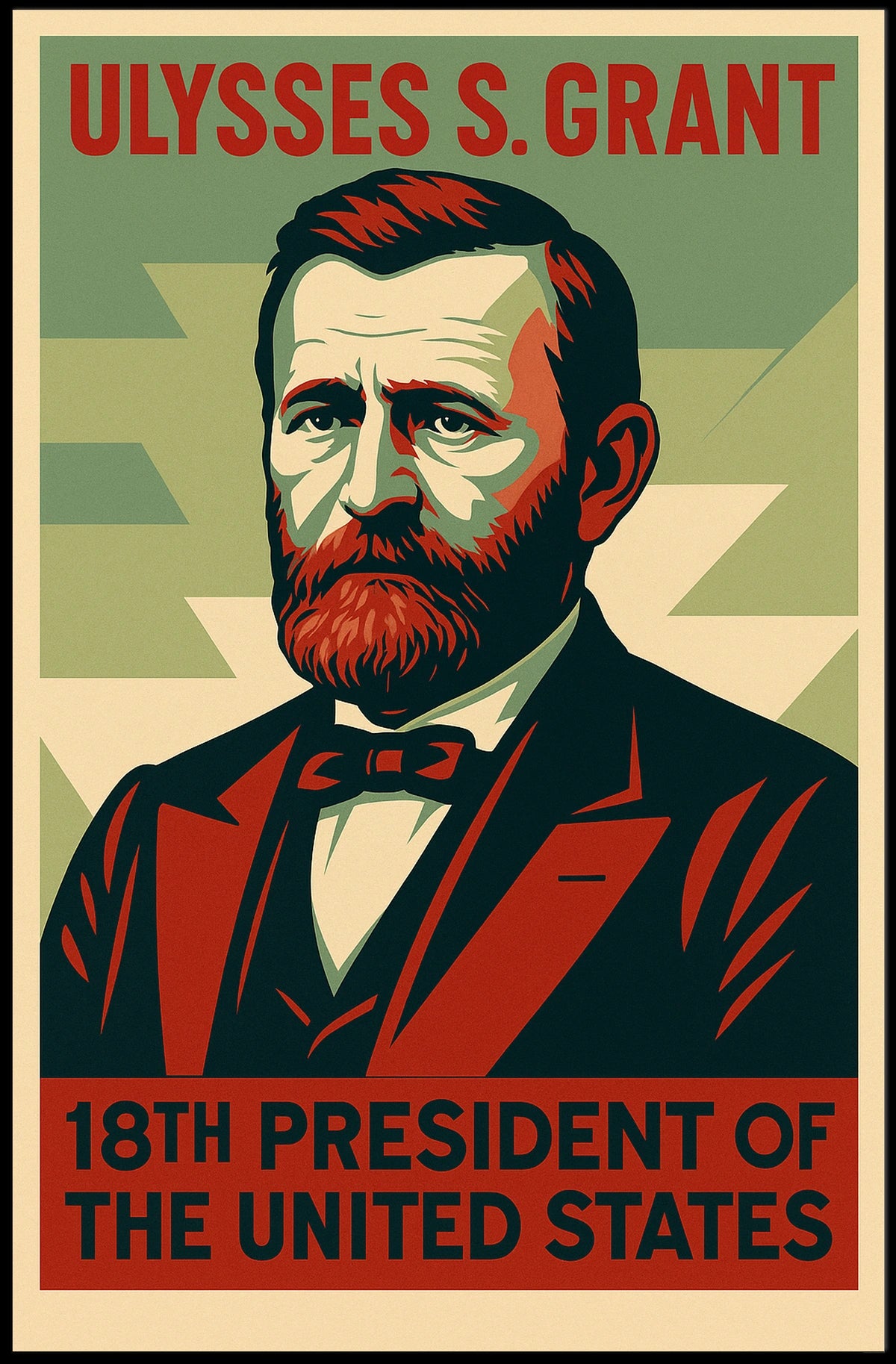 Ulysses Grant Presidential Heritage Decor Portrait Poster