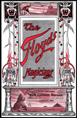 The Floyds Magic Show Art Nouveau Cultural Poster