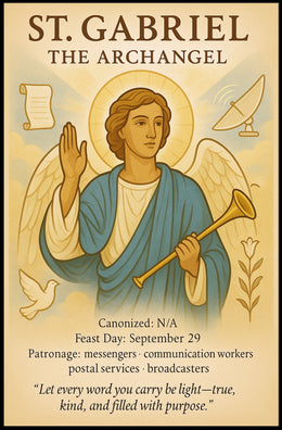 St. Gabriel the Archangel Poster PosterGoat