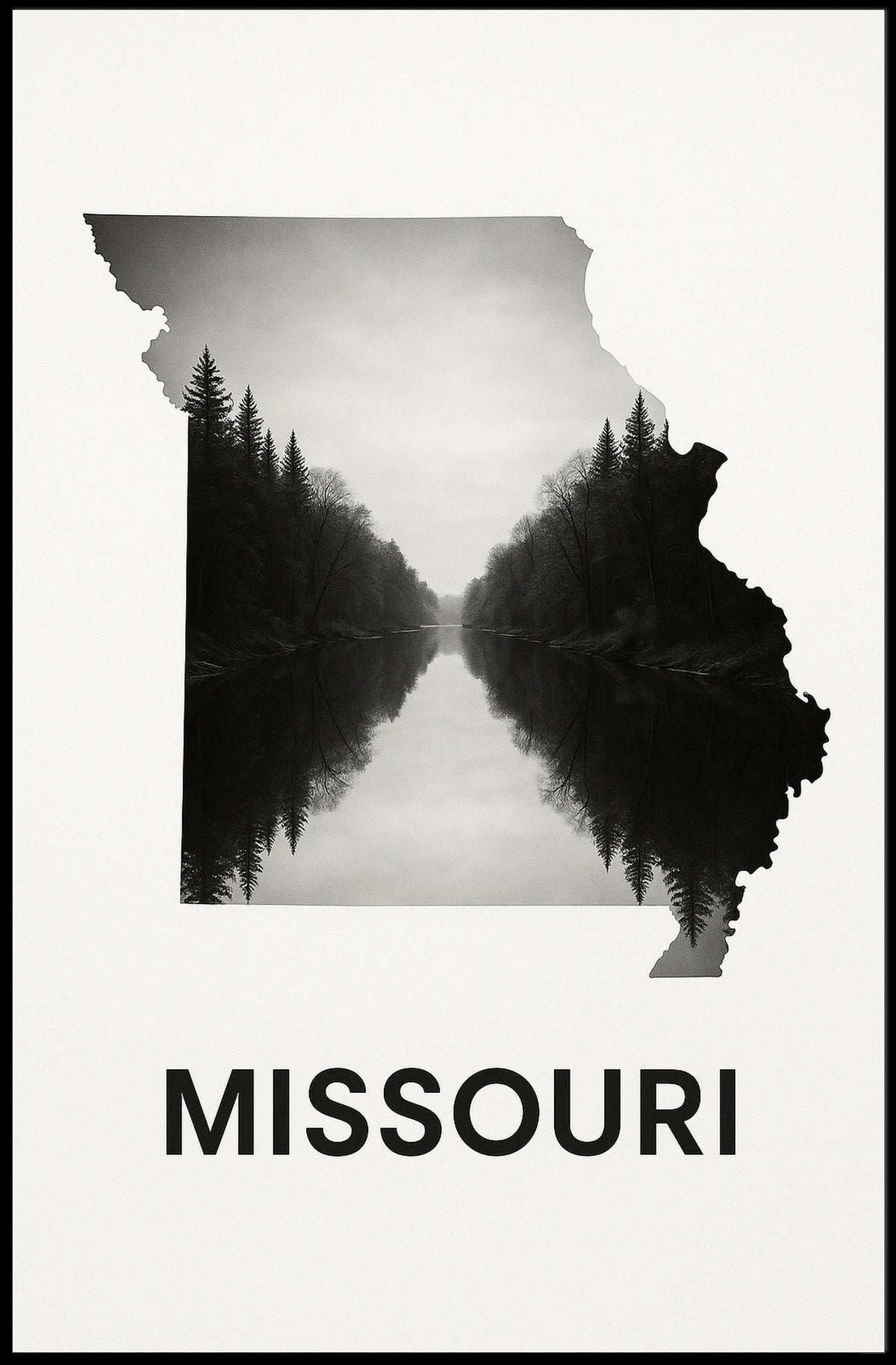 Missouri Landscape Art Poster