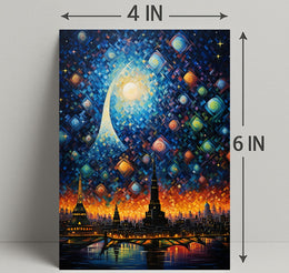 Celestial Cityscape Poster