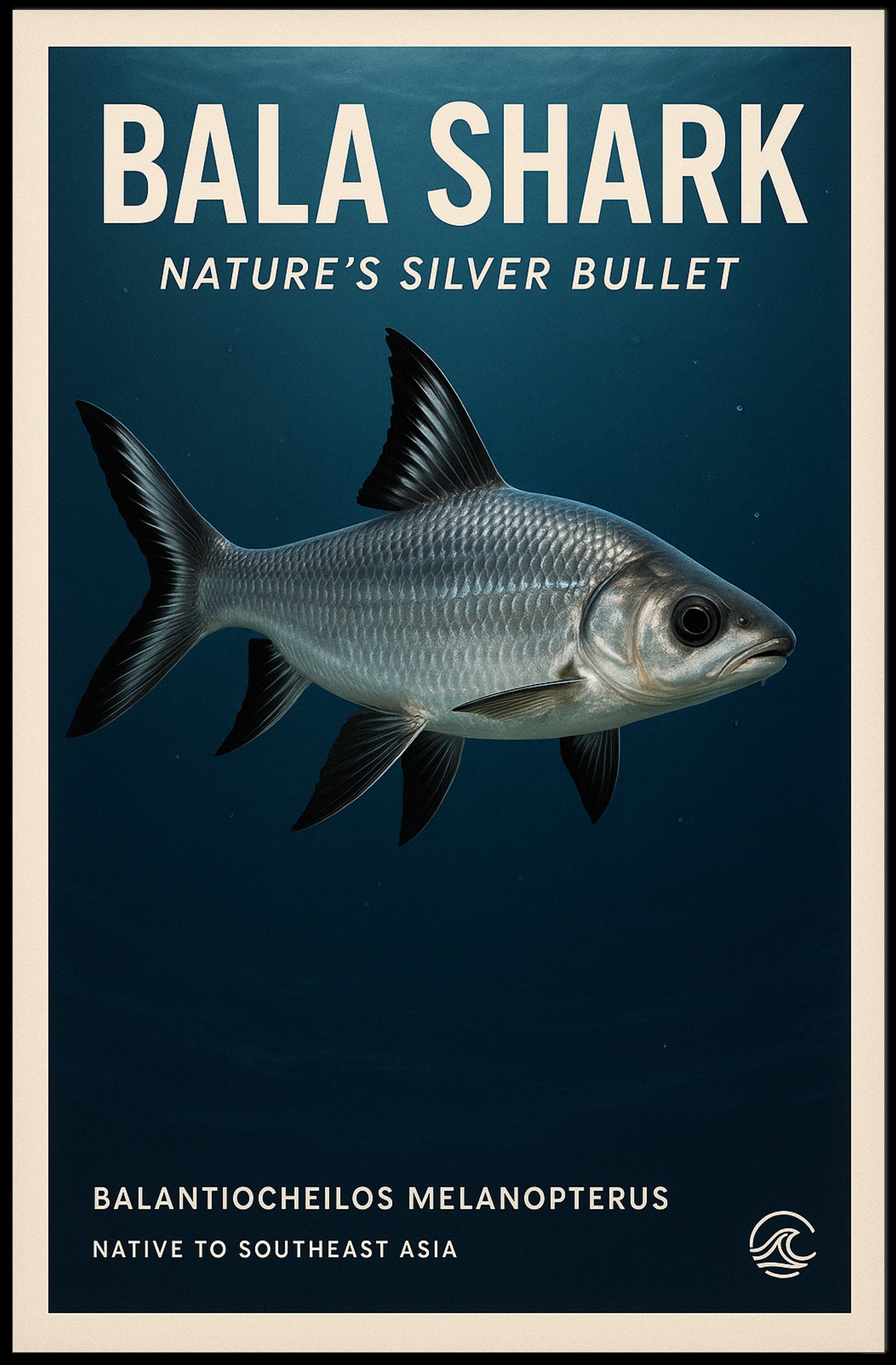 Bala Shark Nature’s Silver Bullet Animal Poster