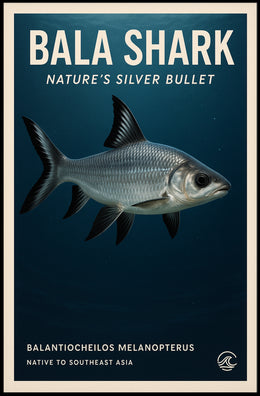 Bala Shark Nature’s Silver Bullet Animal Poster