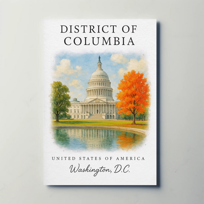 District of Columbia, Washington, D.C. Signature Series Vintage Travel Poster