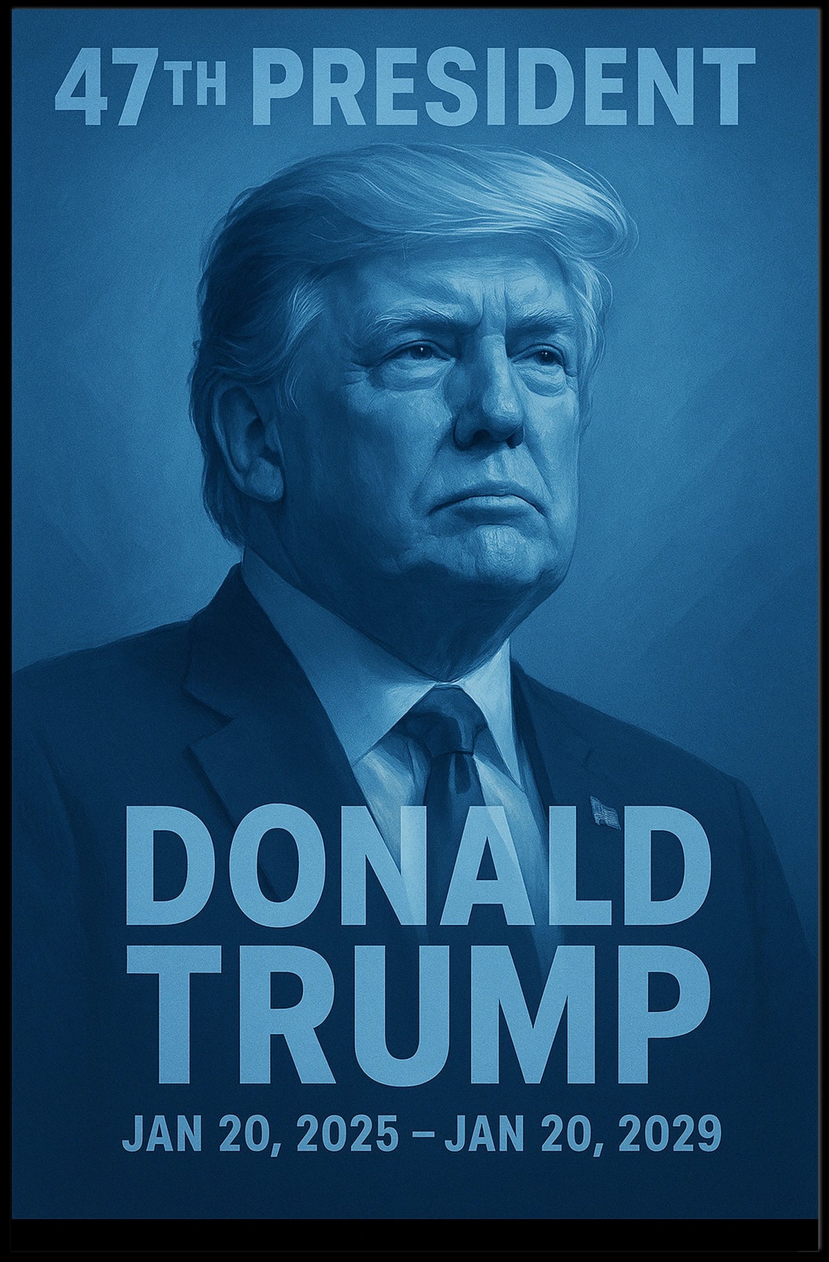 Donald Trump 47th President Poster