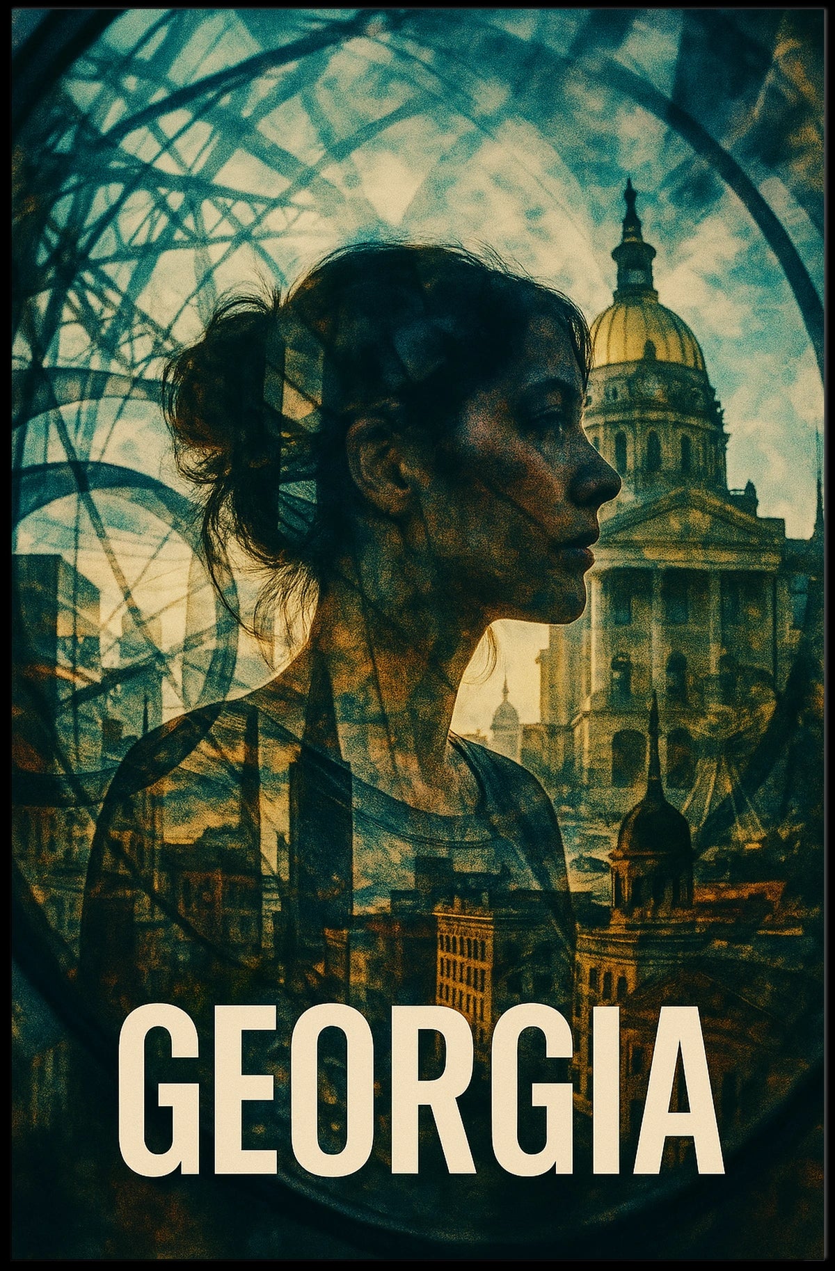 Georgia A Fusion of History and Modernity Poster