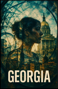 Georgia A Fusion of History and Modernity Poster