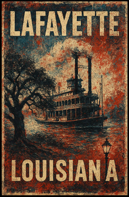 Lafayette Wanderlust Louisiana Photography Poster