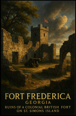 Fort Frederica Colonial Ruins Poster