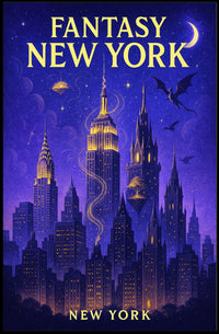 Fantasy New York Poster PosterGoat