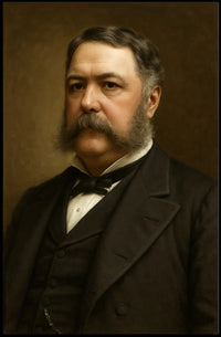 Distinguished Gentleman Portrait in Historical or Presidential Poster