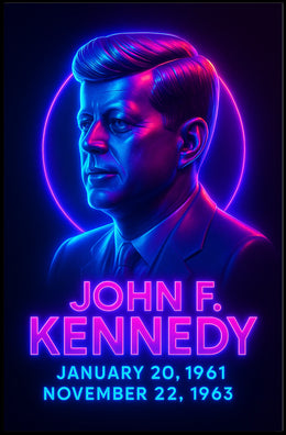 John F Kennedy 35th President Vintage Poster