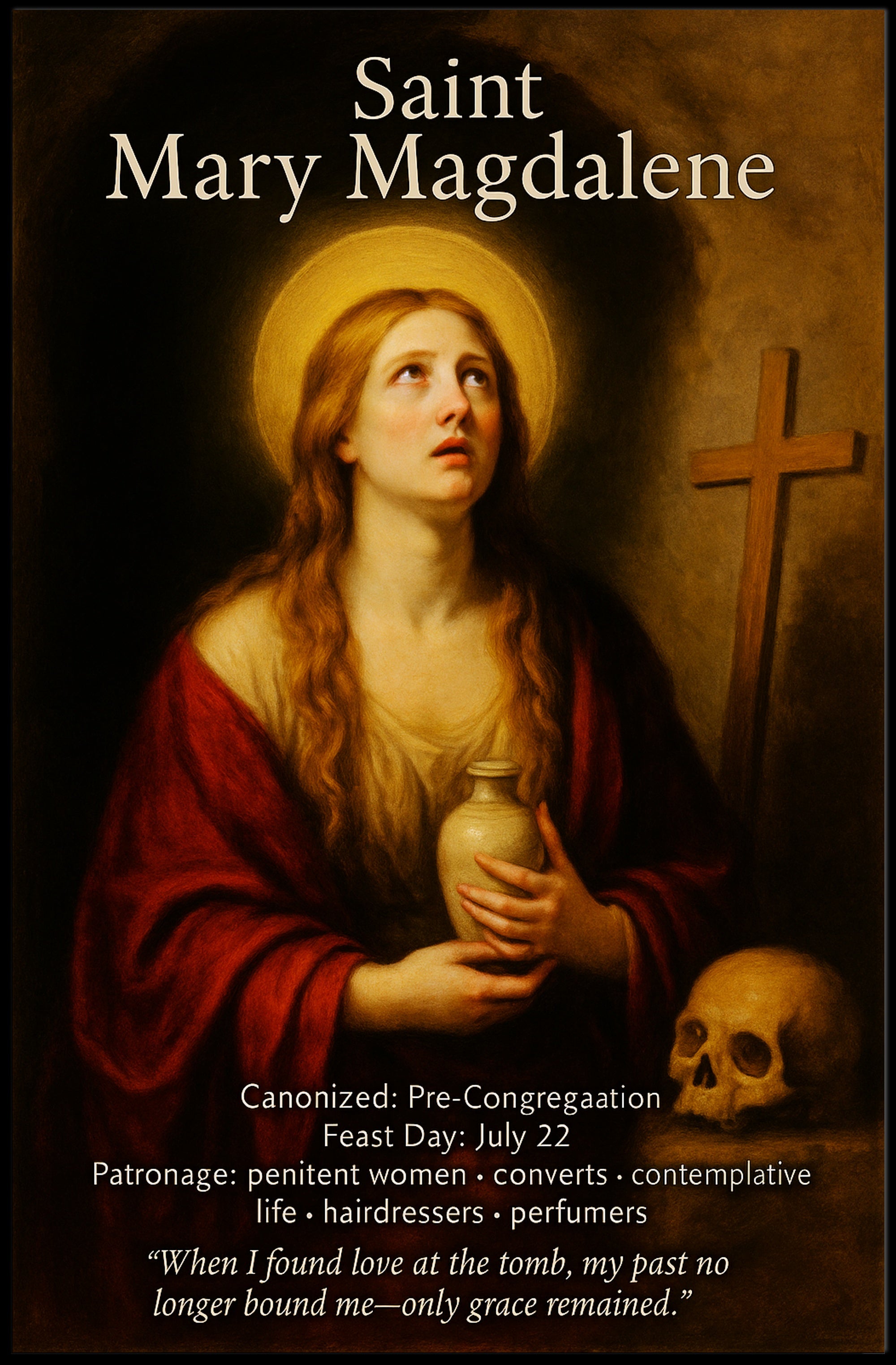 Saint Mary Magdalene Poster PosterGoat