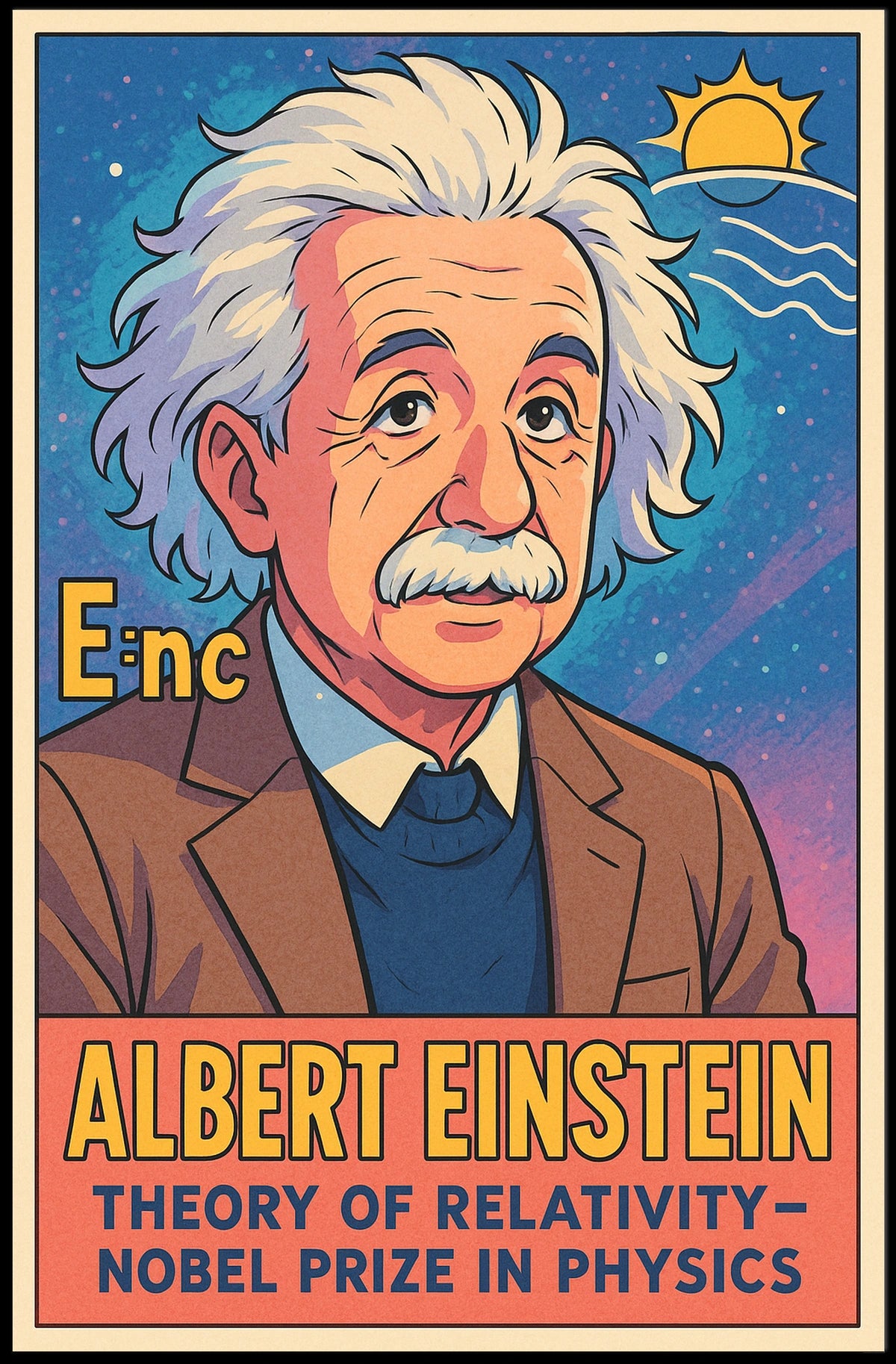 Albert Einstein Theory Of Relativity Poster