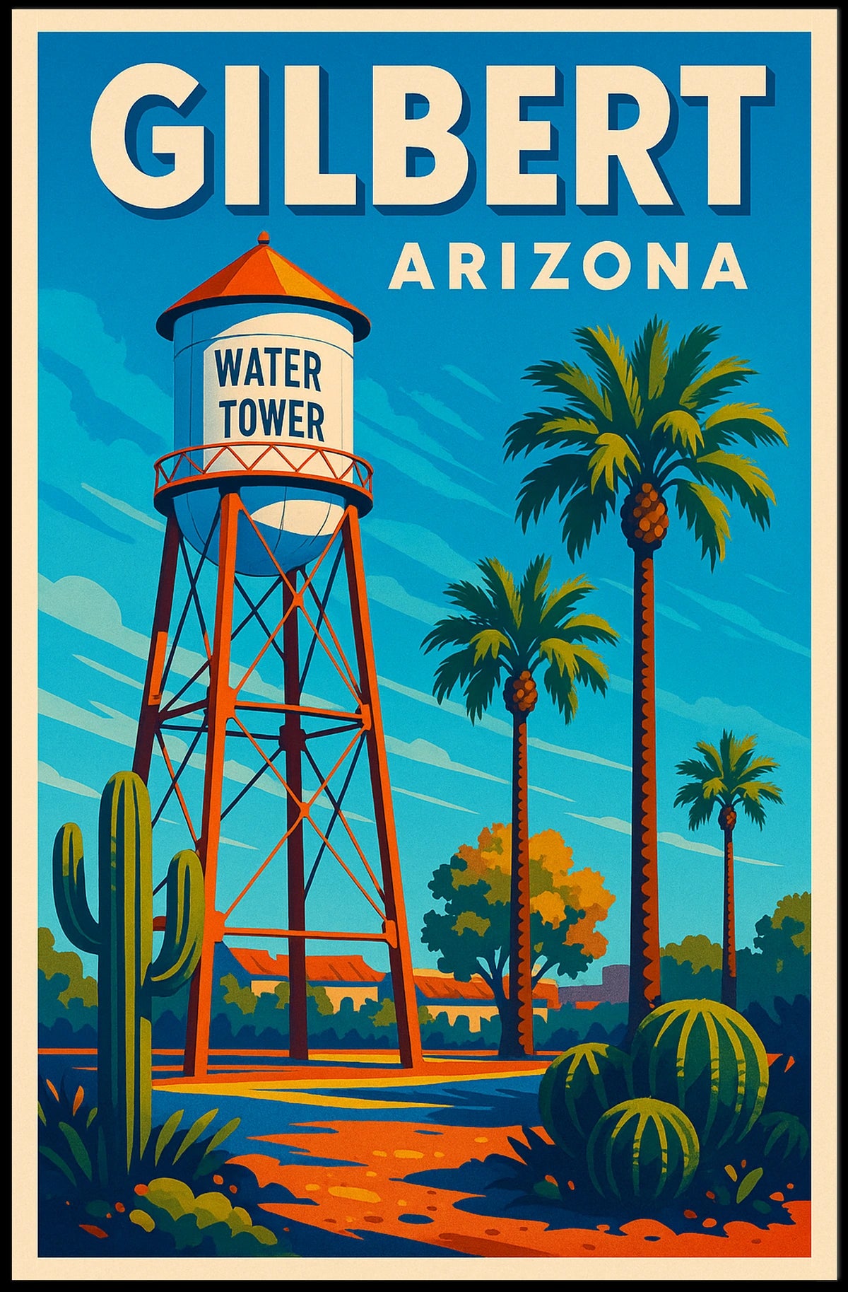 Gilbert, Arizona Water Tower Poster