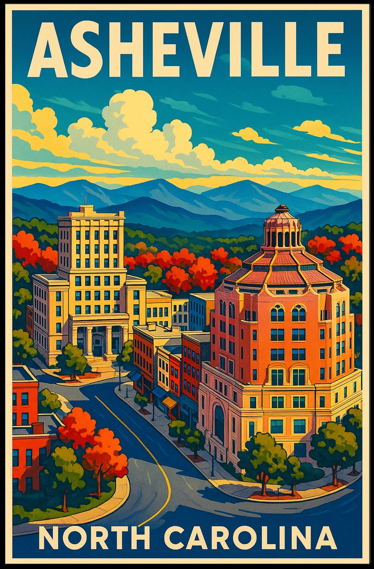 Asheville, North Carolina Poster