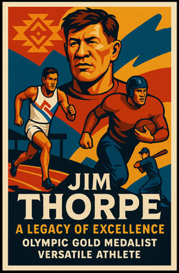 Jim Thorpe Legendary Athlete Poster