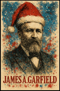 James A. Garfield 20th President of the United States Christmas SeriesPoster