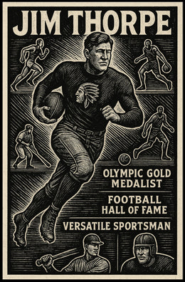 Legendary Athlete Celebration Poster